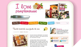 Page du site I love Pamplemousse, une référence NetWording