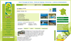 Page du site Sites & Paysages de France, une référence NetWording