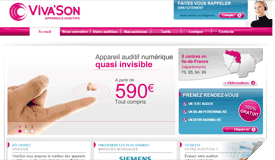 Page du site de Viva’Son, une référence NetWording