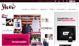 Page du site Ykone, une référence NetWording