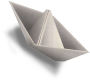 Image d'un bateau en papier, sur le site NetWording